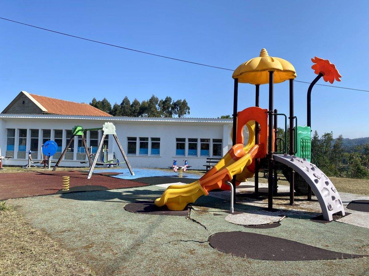 Parque infantil de A Chan, en Moraña